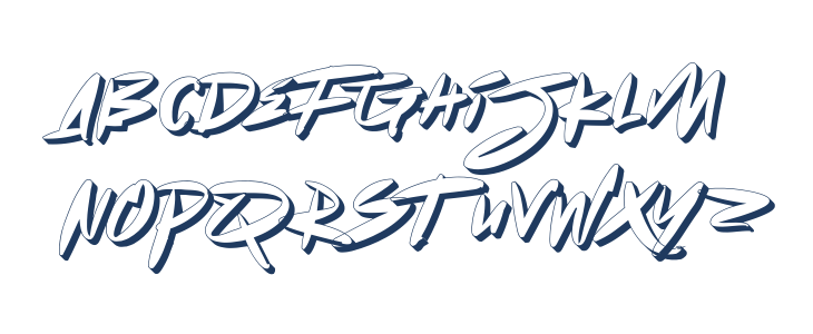 Dot Zero Extrude Lowercase