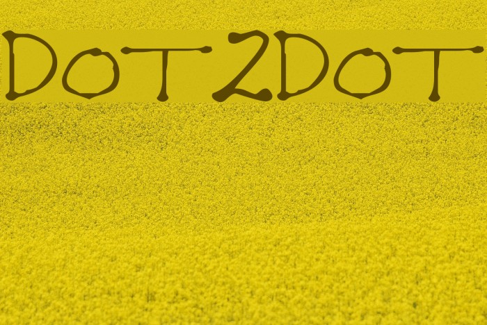 Dot2Dot Font examples