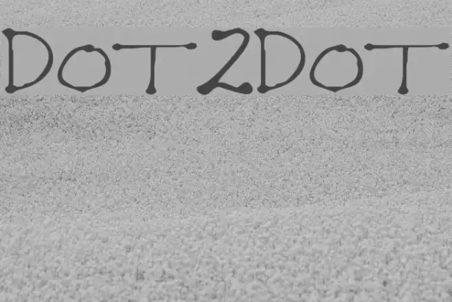 Dot2Dot フォント examples