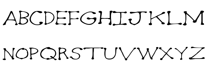 Dot2Dot Font LOWERCASE