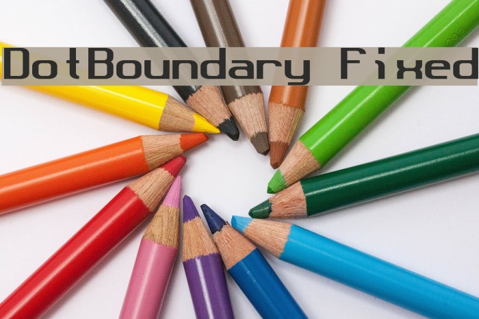 DotBoundary Fixed Font examples