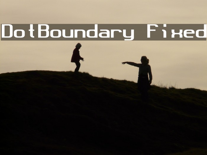 DotBoundary Fixed Font examples