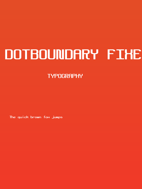 DotBoundary Fixed Poster