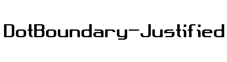 DotBoundary-Justified  Descarca Fonturi Gratis