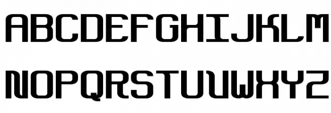 DotBoundary-Justified Schriftart Groß