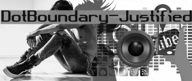 DotBoundary-Justified Font examples
