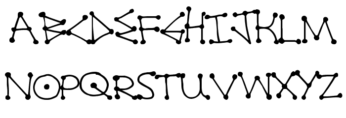 DotLine Font LOWERCASE