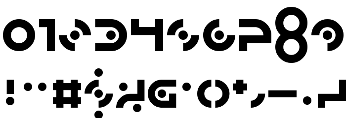 DotLirium Regular Font OTHER CHARS
