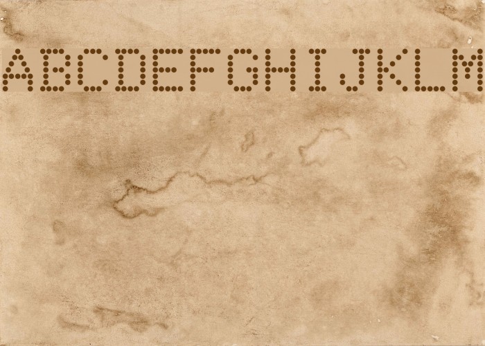 DotMatrix Regular Font examples