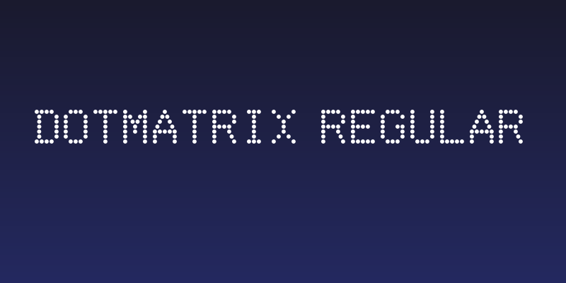 DotMatrix Regular Social Header