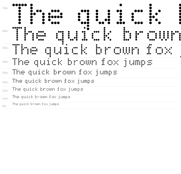 DotMatrix Regular Waterfall