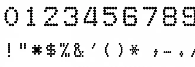 DotMatrix Font OTHER CHARS