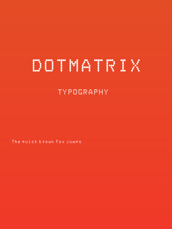 DotMatrix Poster