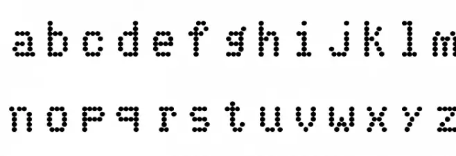 DotMatrix 字体 小写