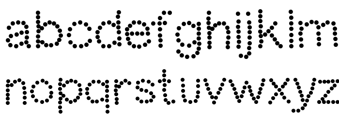 DotNess Font LOWERCASE