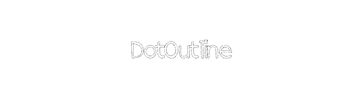 DotOutline फ़ॉन्ट