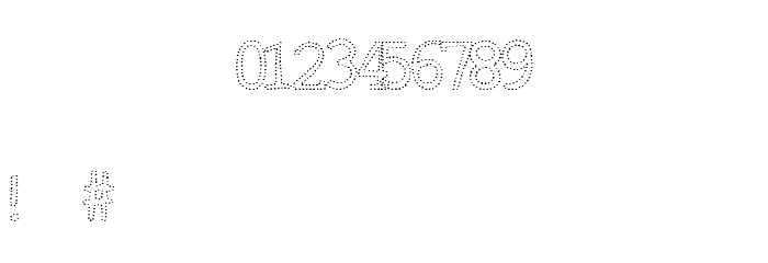 DotOutline Font OTHER CHARS