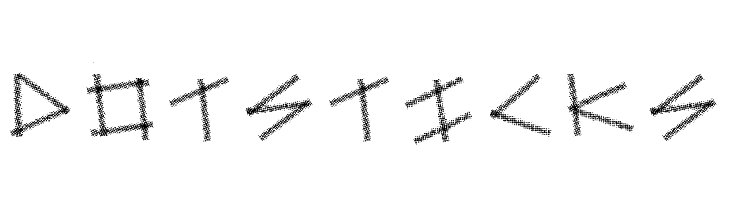 DotSticks  フリーフォントのダウンロード