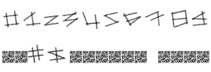 DotSticks Font OTHER CHARS
