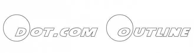 Dot.com Outline  font caratteri gratis
