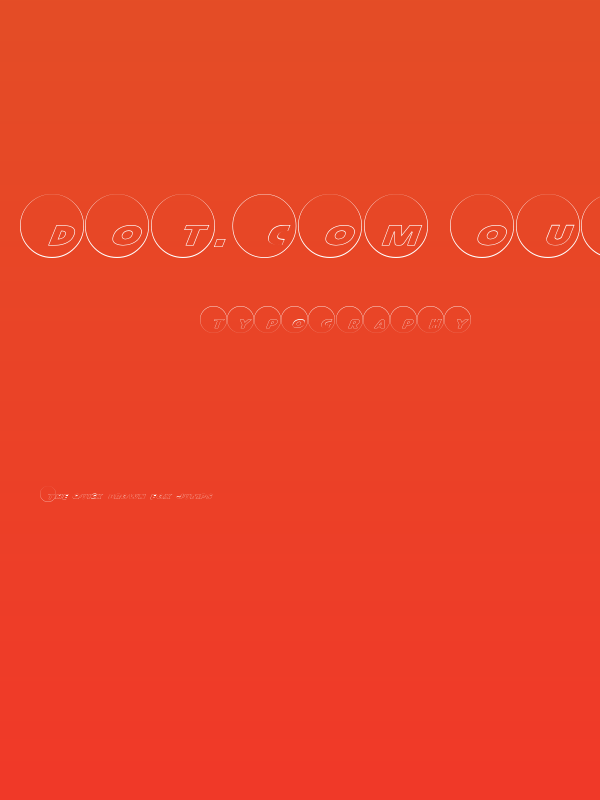 Dot.com Outline Poster