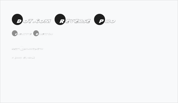 Dot.com Reverse Pro Business Card