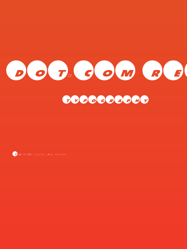 Dot.com Reverse Pro Poster