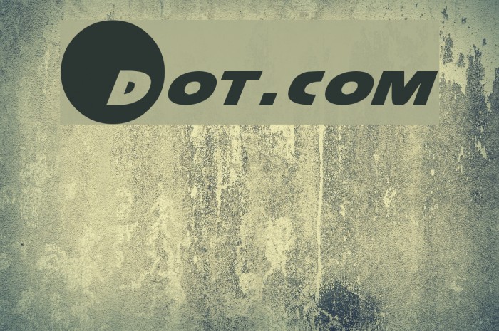 Dot.com Font examples