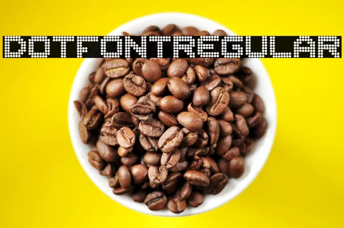 Dotfont Regular Example 3