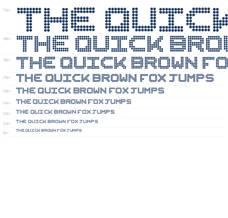 Dotfont Regular Waterfall