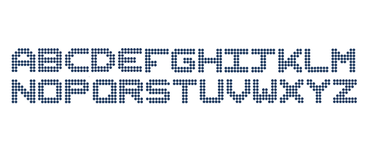 Dotfont Regular Lowercase