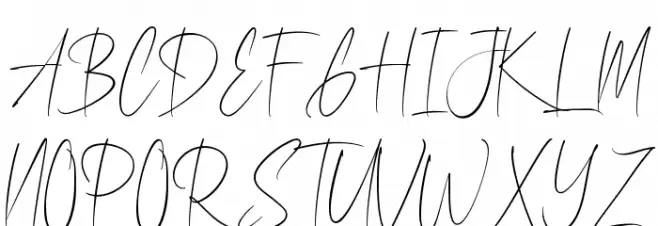 Dothan Demo Font UPPERCASE