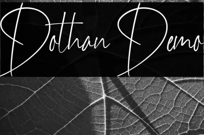 Dothan Demo Font examples