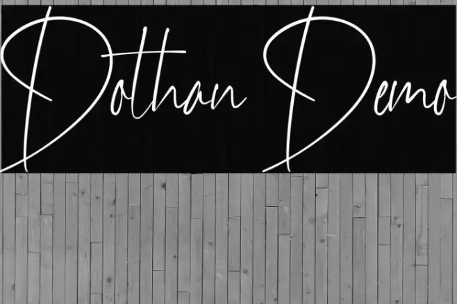 Dothan Demo Font examples