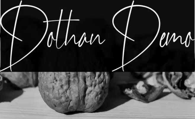Dothan Demo Font examples