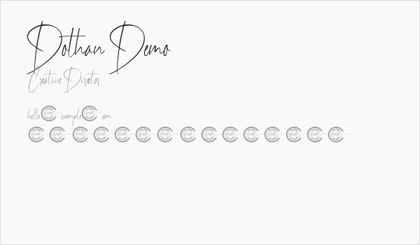 Dothan Demo Business Card