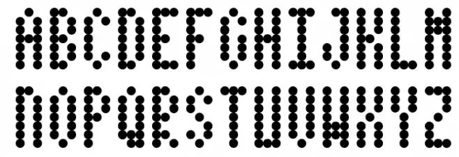 Dotimatrix 3 フォント 大文字