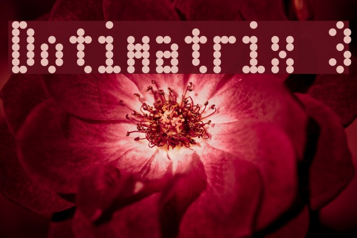 Dotimatrix 3 Font examples