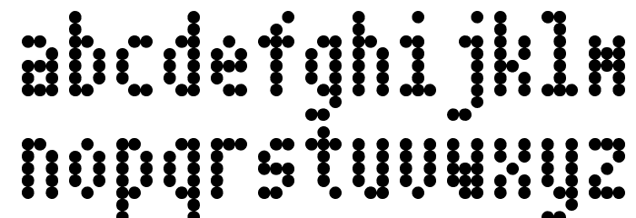 Dotimatrix 3 Font LOWERCASE