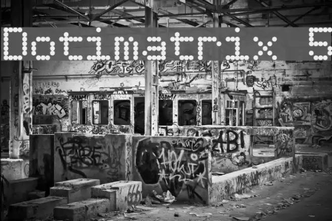 Dotimatrix 5 Font examples