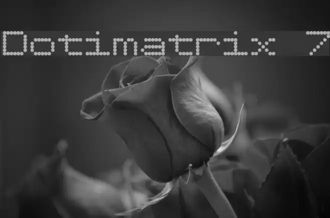 Dotimatrix 7 Font examples
