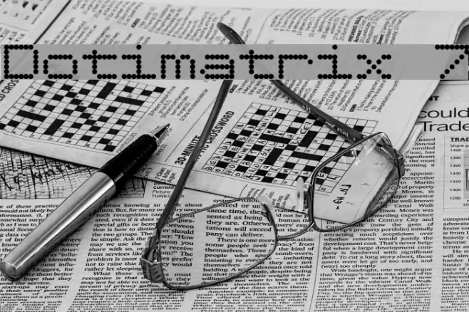 Dotimatrix 7 Font examples