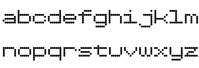 Dotimatrix 7 Font LOWERCASE
