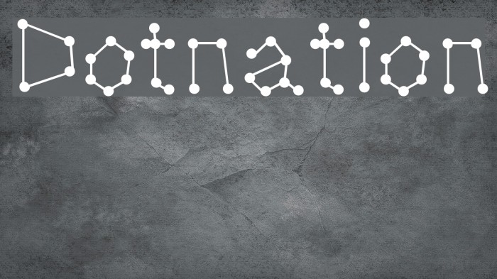 Dotnation Font examples