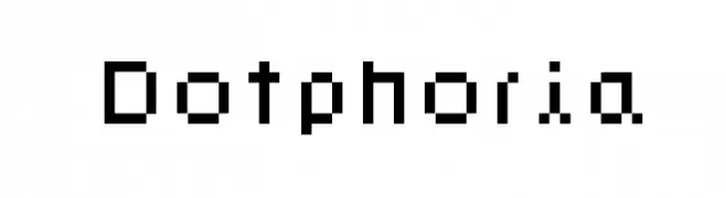 Dotphoria  フリーフォントのダウンロード