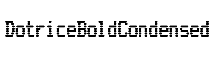 Dotrice Bold Condensed  Descarca Fonturi Gratis