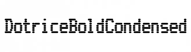 Dotrice Bold Condensed  Frei Schriftart Herunterladen