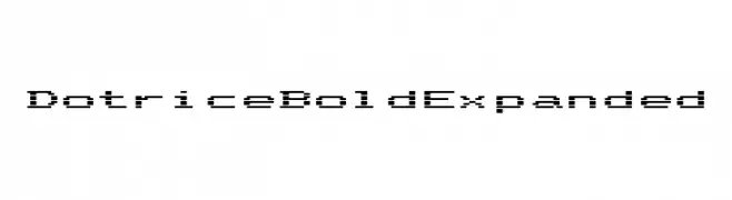 Dotrice Bold Expanded  Frei Schriftart Herunterladen