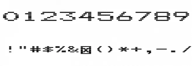 Dotrice Bold Expanded Font OTHER CHARS