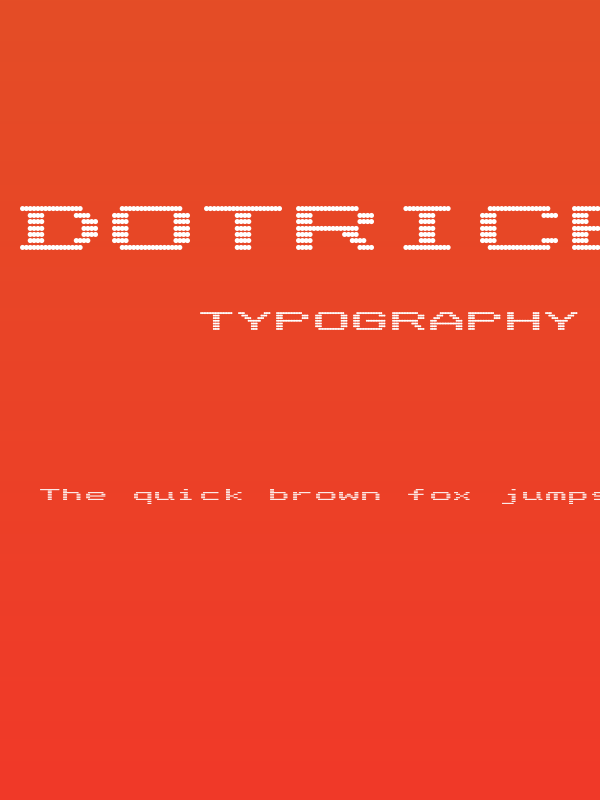 Dotrice Bold Expanded Poster